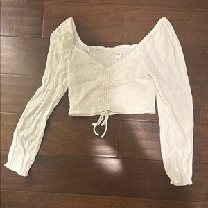 White Long Sleeve Women's Top